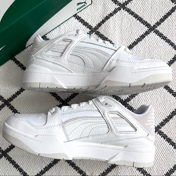 NIB Puma Slipstream Lace Up Mens White Sneakers US 10.5 - Picture 4 of 11